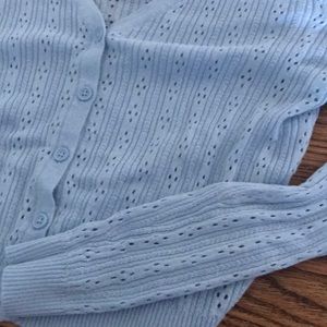 Brandy Melville cardigan baby blue